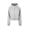 Cropped Zip-Through Hoodie